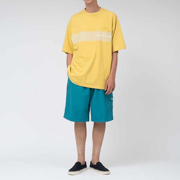 ナナミカ YAMA ポケット Tシャツ L ブルー&グリーン 2枚セット ナナミカ YAMA ポケット Tシャツ L ブルー&グリーン 2枚セット