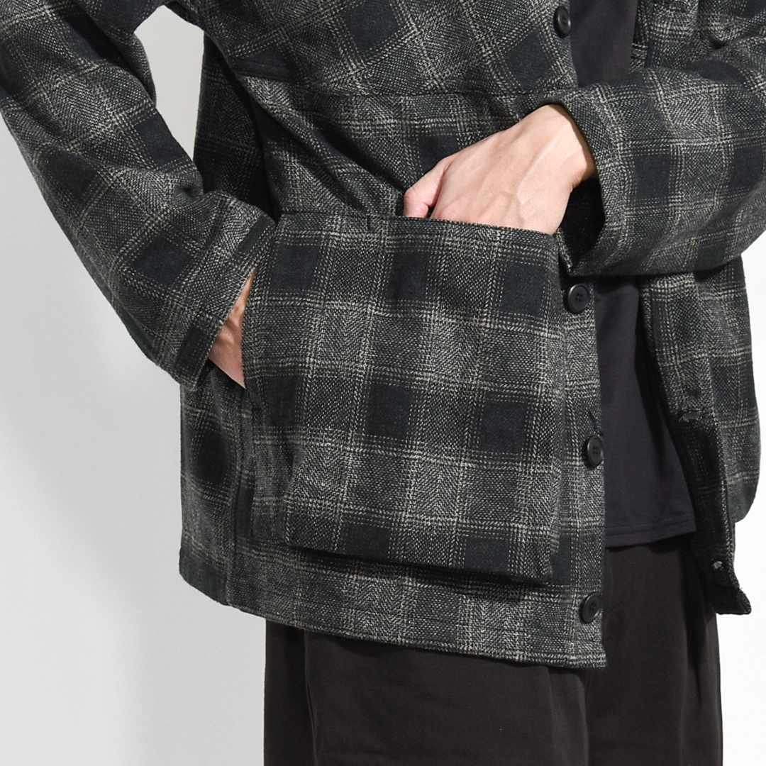 SF-252266]SASSAFRAS(ササフラス)Digs Crew Cardie Jacket (ディグス