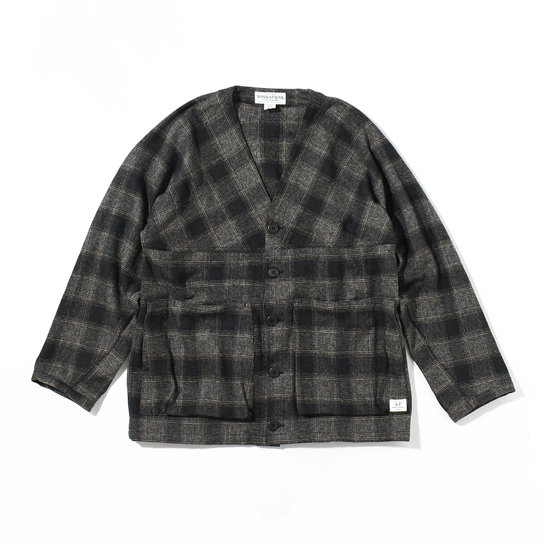 SF-252266]SASSAFRAS(ササフラス)Digs Crew Cardie Jacket (ディグス