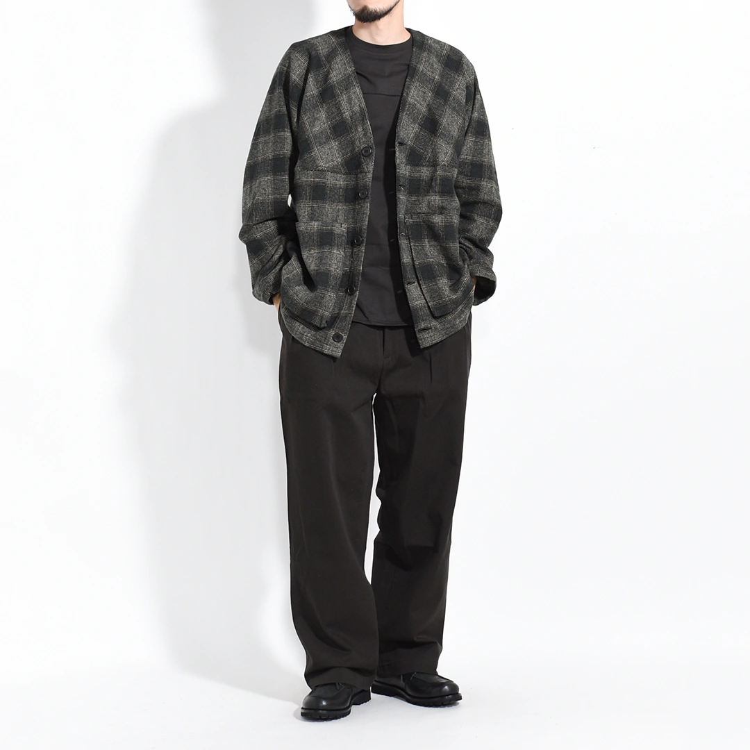 SF-252266]SASSAFRAS(ササフラス)Digs Crew Cardie Jacket (ディグス