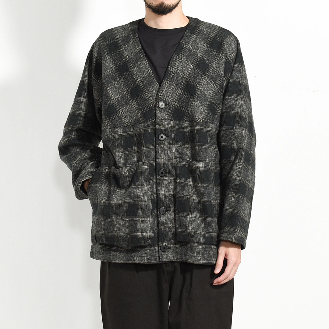 SF-252266]SASSAFRAS(ササフラス)Digs Crew Cardie Jacket (ディグス