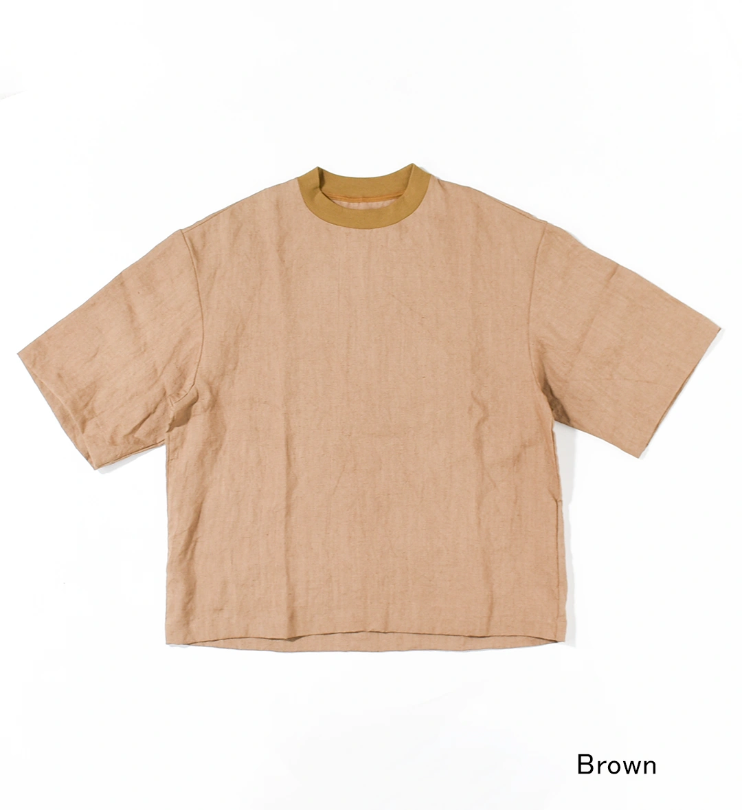 miyaページ 20% OFF】(2571)MUYA(ムヤ)Three quarter sleeve T-shirts Linen