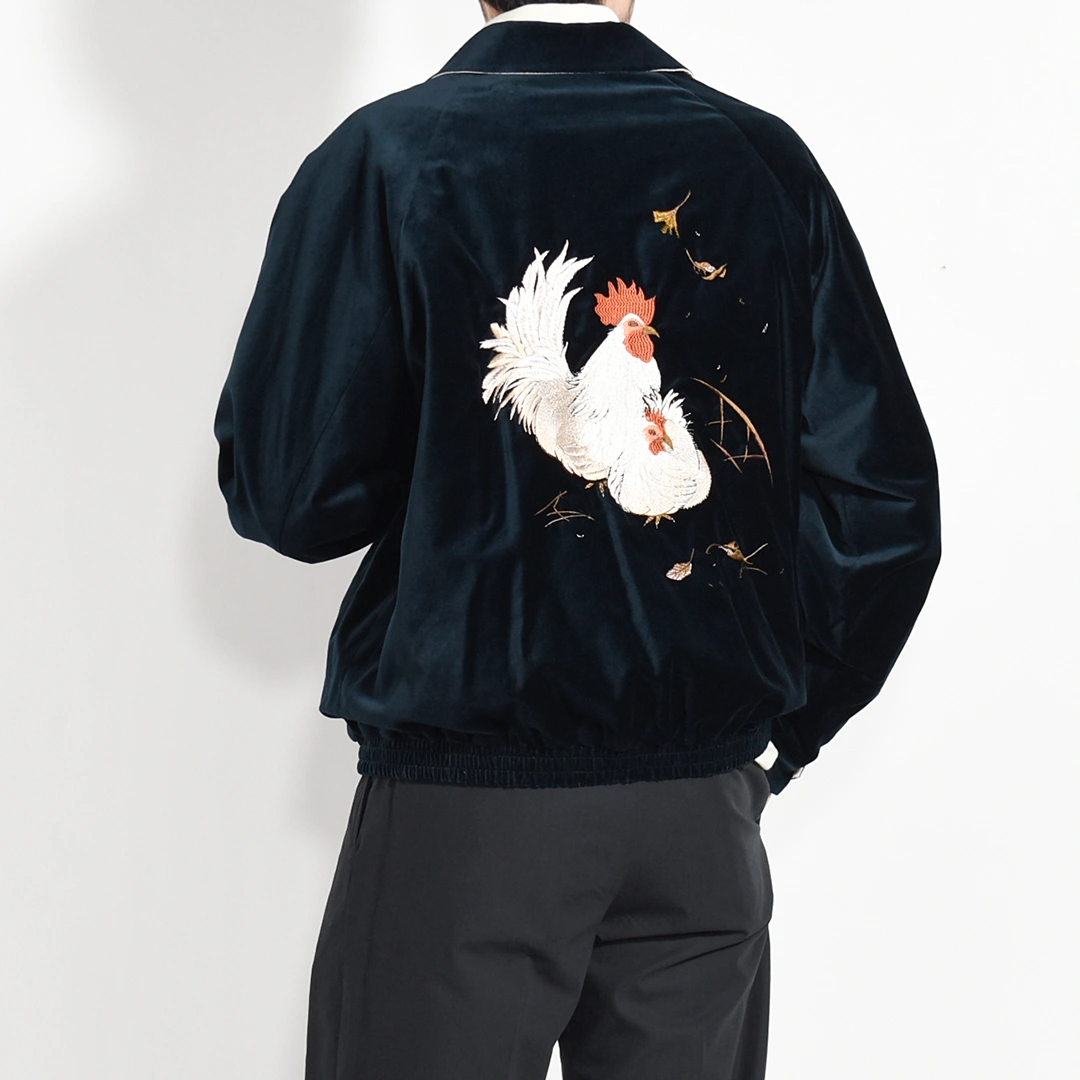 252OJ-JK12)OLD JOE(オールドジョー)Stunning Velvet Souvenir Jacket