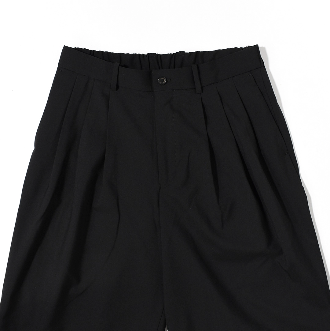 [a26a15pt03c]MARKAWARE (マーカウェア)Organic Wool 2/80 Tropical Triple Pleated Wide Trousers(オーガニックウール2/80トロピカルトリプルプリーテッドワイドトラウザーズ)の商品画像