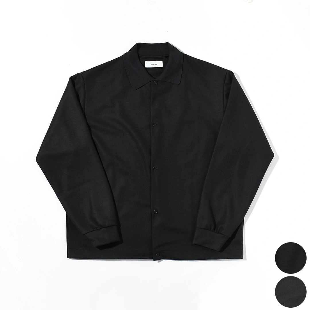 [m25d11cs01c]marka(マーカ) Super 140S Wool Knit Shirt Cardigan(Super140's ウール天竺シャツカーディガン)の商品画像