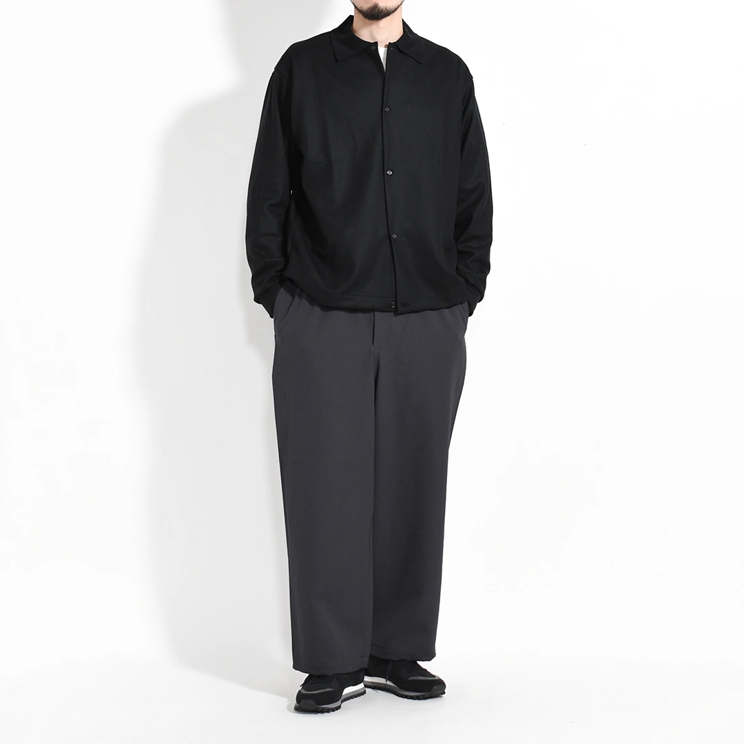 [m25d11cs01c]marka(マーカ) Super 140S Wool Knit Shirt Cardigan(Super140's ウール天竺シャツカーディガン)の商品画像