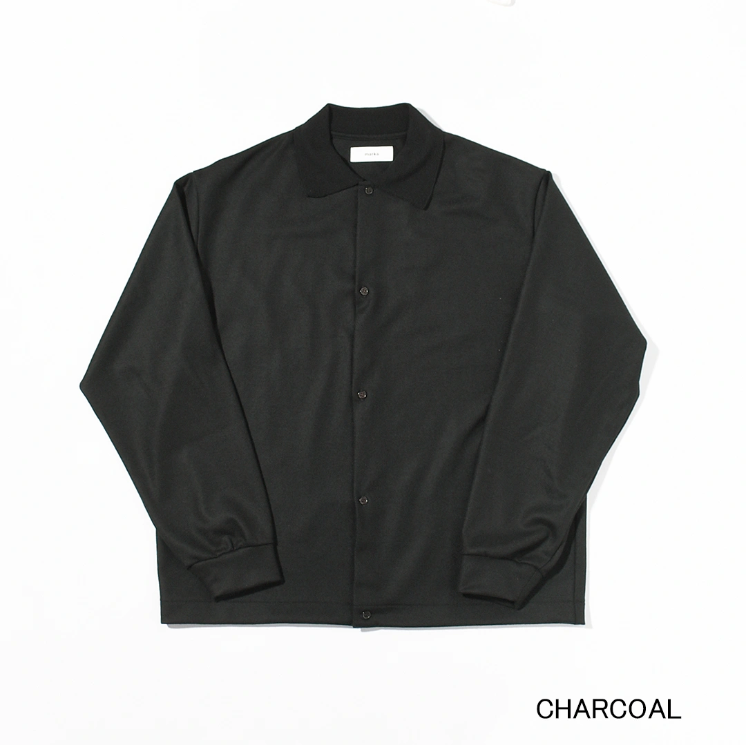 [m25d11cs01c]marka(マーカ) Super 140S Wool Knit Shirt Cardigan(Super140's ウール天竺シャツカーディガン)の商品画像