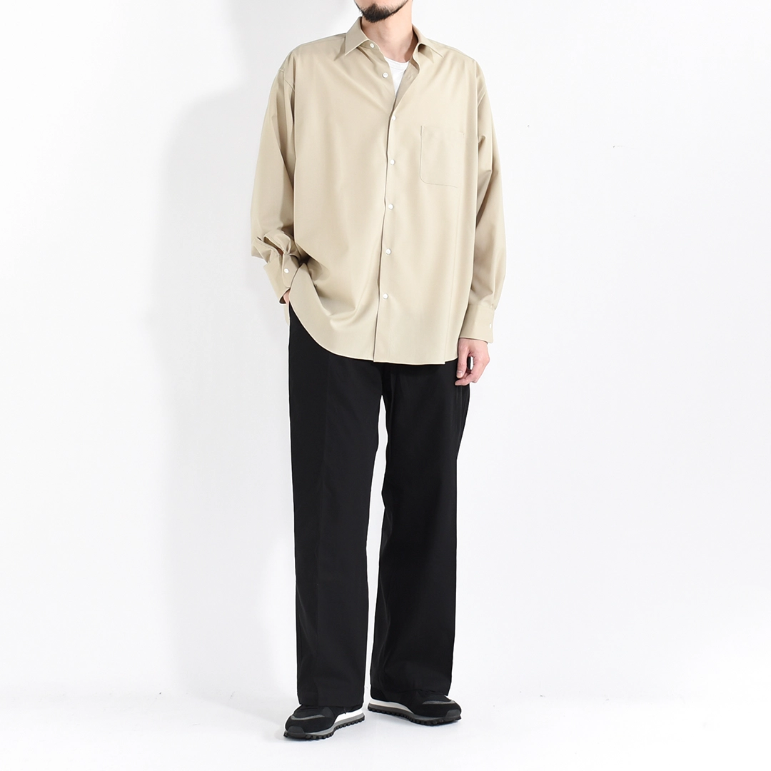 [a26a15sh01c]MARKAWARE (マーカウェア)Organic Wool 2/80 Tropical Comfort Fit Shirt(オーガニックウール2/80トロピカルコンフォートフィットシャツ)の商品画像