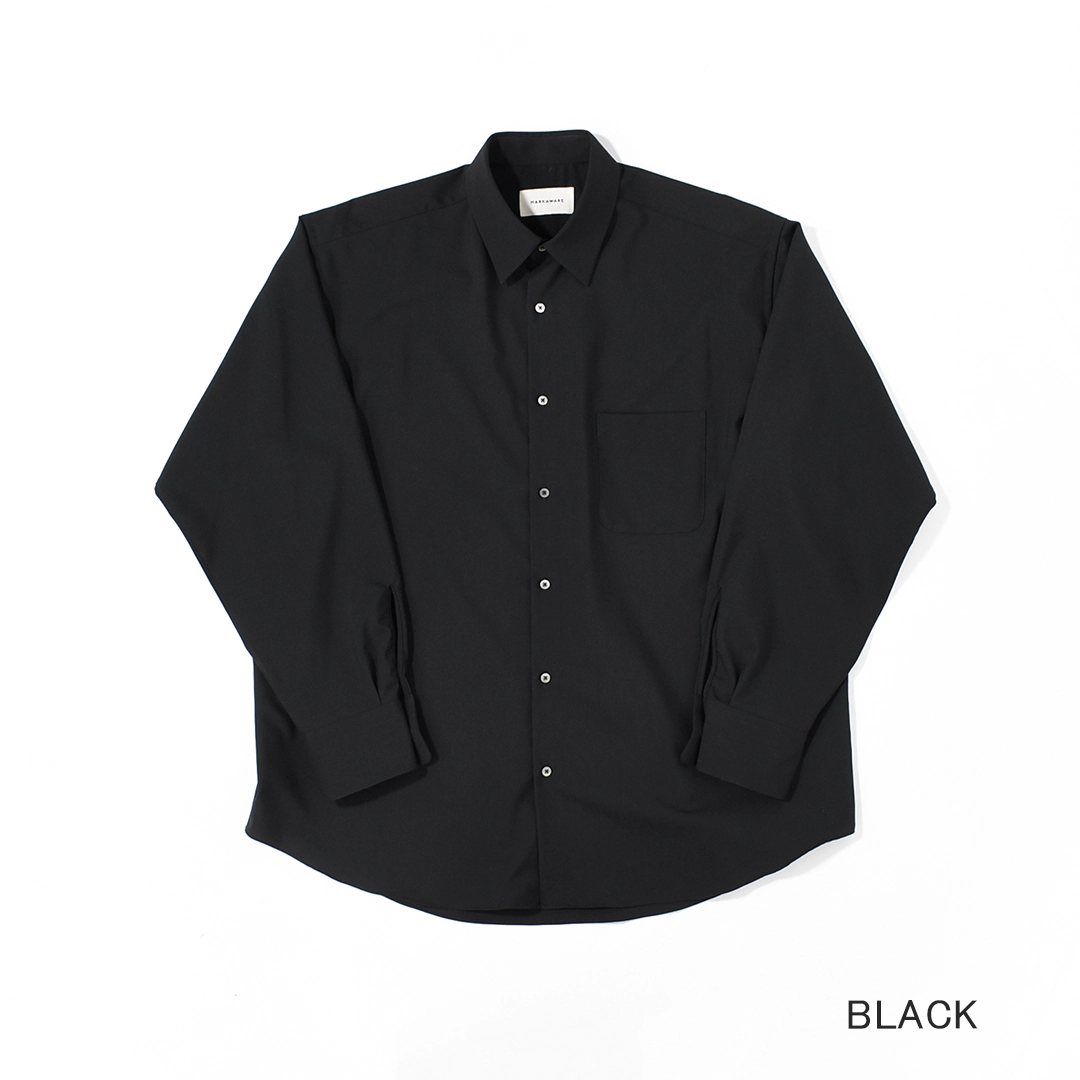 [a26a15sh01c]MARKAWARE (マーカウェア)Organic Wool 2/80 Tropical Comfort Fit Shirt(オーガニックウール2/80トロピカルコンフォートフィットシャツ)の商品画像
