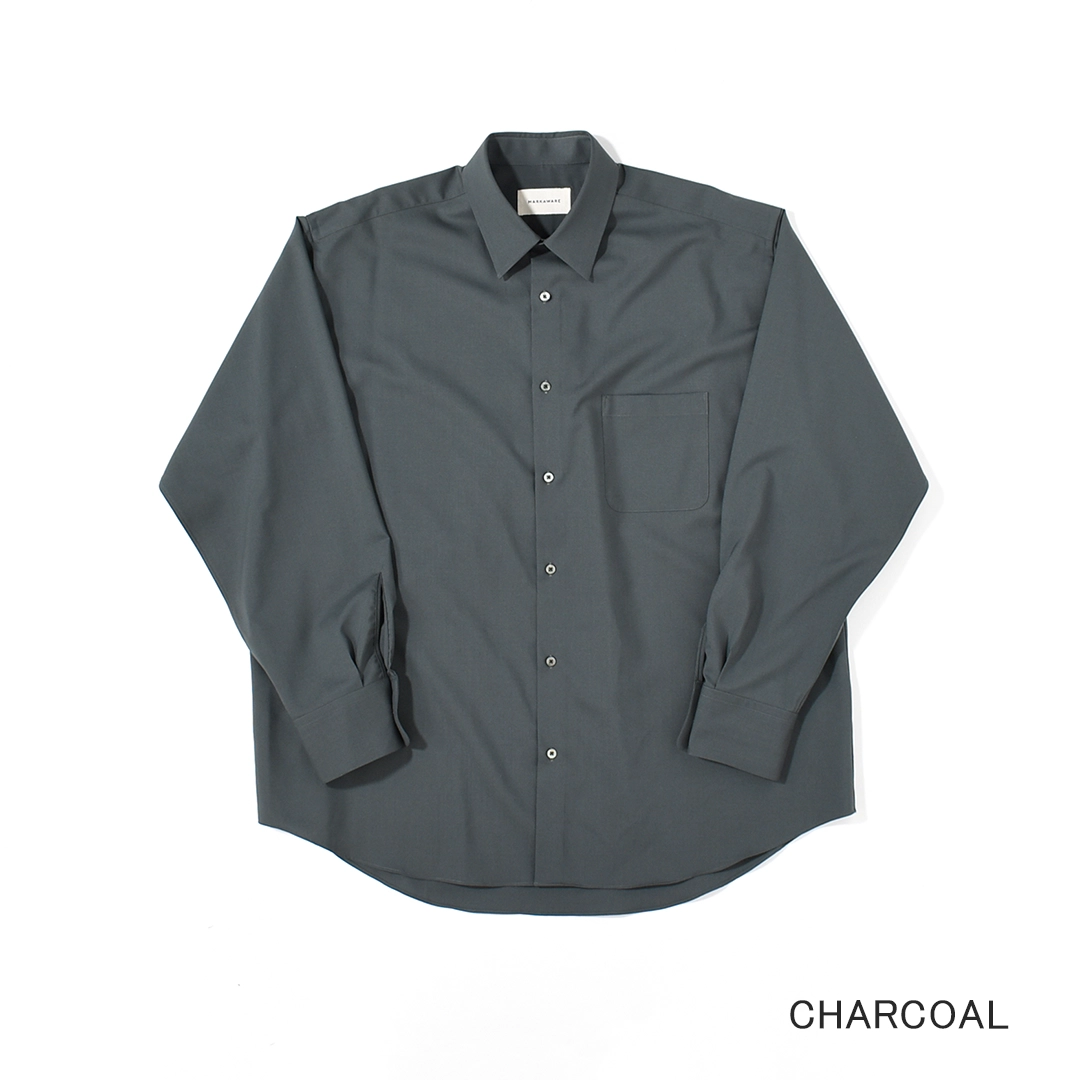 [a26a15sh01c]MARKAWARE (マーカウェア)Organic Wool 2/80 Tropical Comfort Fit Shirt(オーガニックウール2/80トロピカルコンフォートフィットシャツ)の商品画像