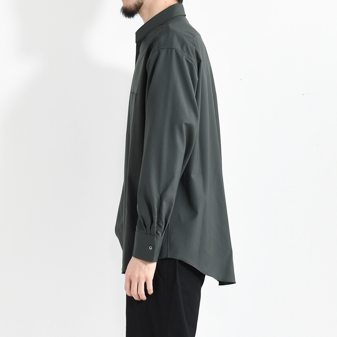 [a26a15sh01c]MARKAWARE (マーカウェア)Organic Wool 2/80 Tropical Comfort Fit Shirt(オーガニックウール2/80トロピカルコンフォートフィットシャツ)の商品画像