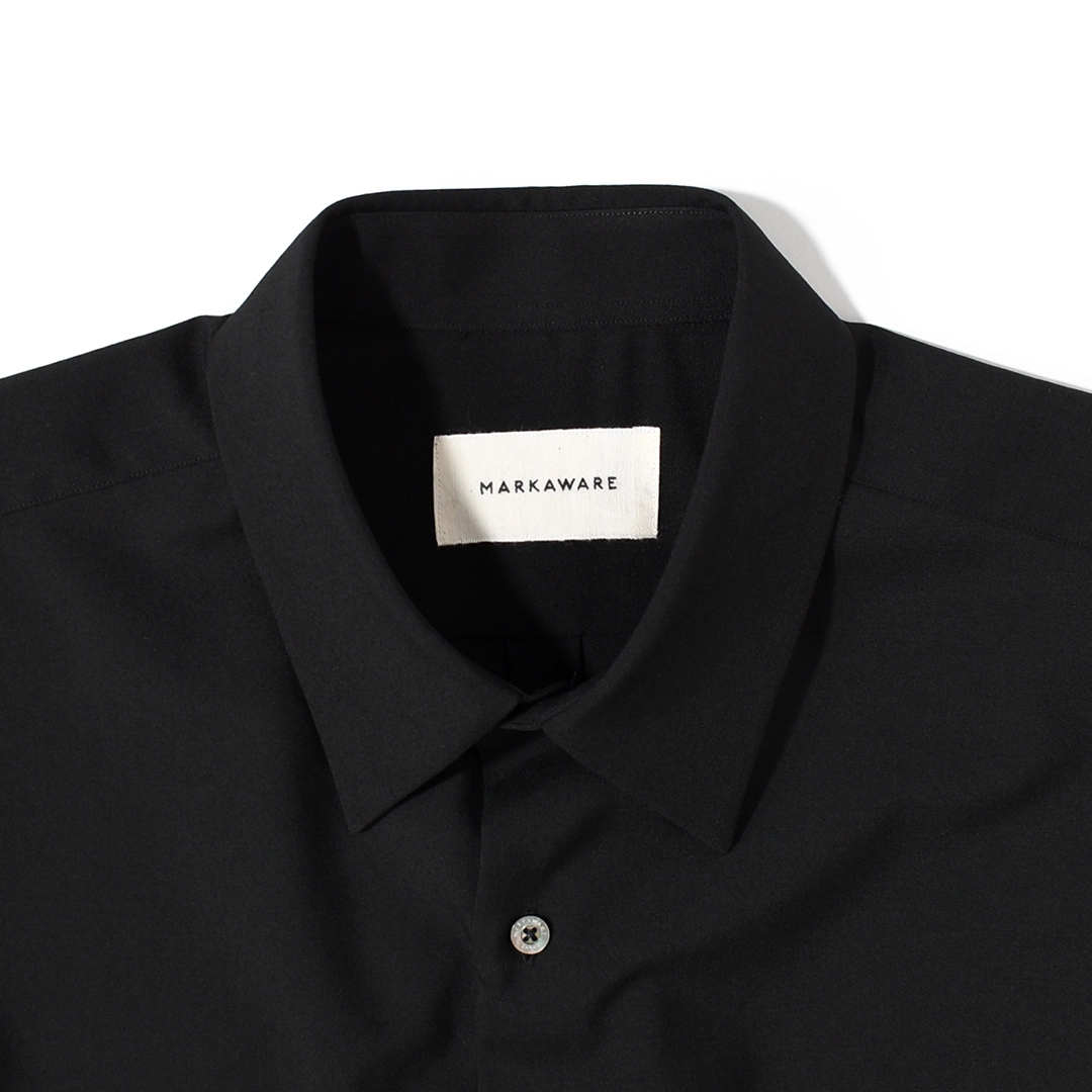 [a26a15sh01c]MARKAWARE (マーカウェア)Organic Wool 2/80 Tropical Comfort Fit Shirt(オーガニックウール2/80トロピカルコンフォートフィットシャツ)の商品画像
