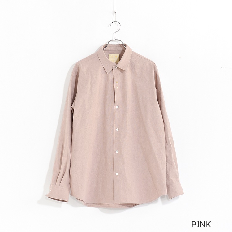 30% OFF】(KM251SH01A)KIMURA(キムラ/木村)Hook Front Shirt/Linen