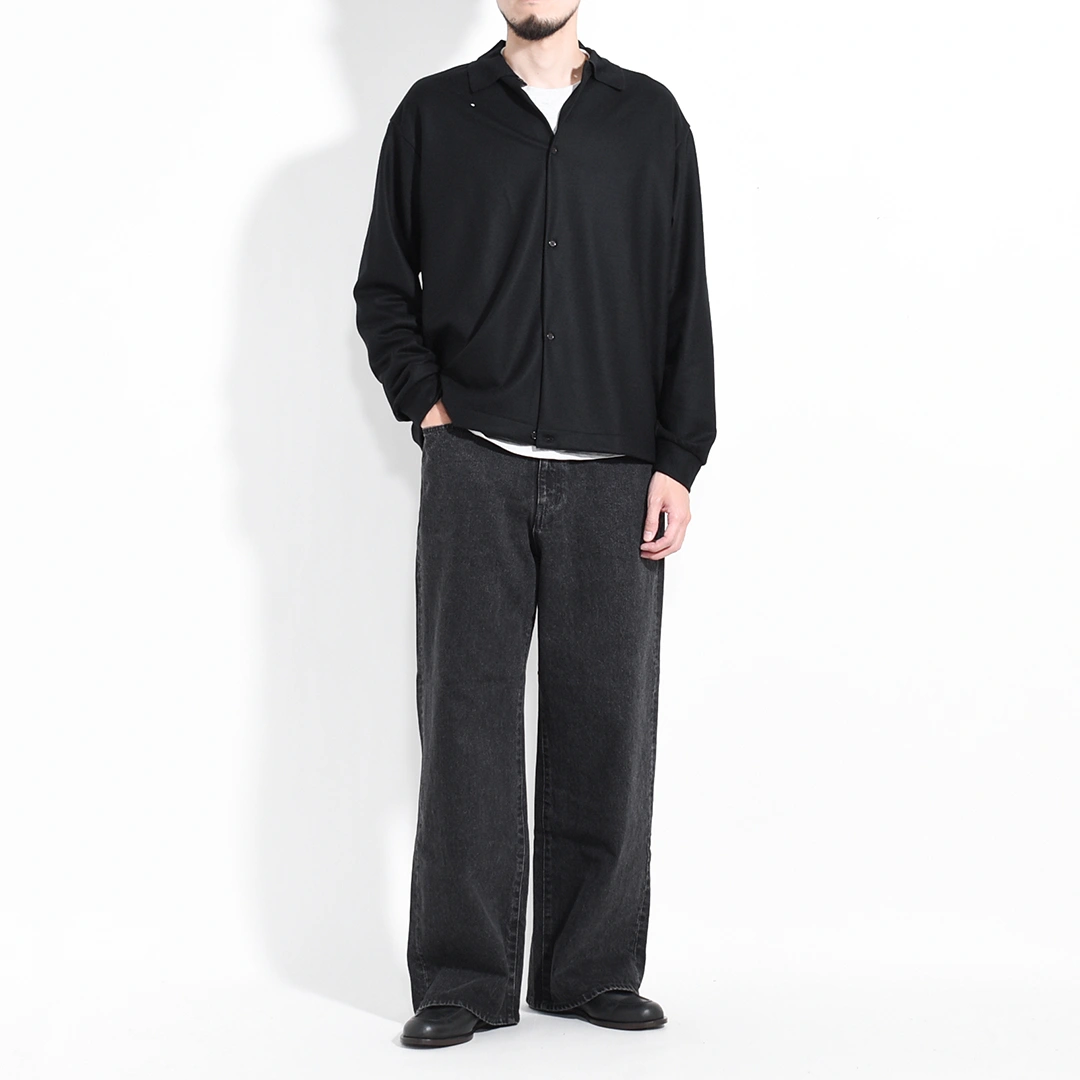 [n0003]nakedgauge(ネイキッドゲージ)BLACK DENIM FD ASHLEY JEANS(ブラックデニムフェイデッドアシュリージーンズ/ブラックデニム)の商品画像