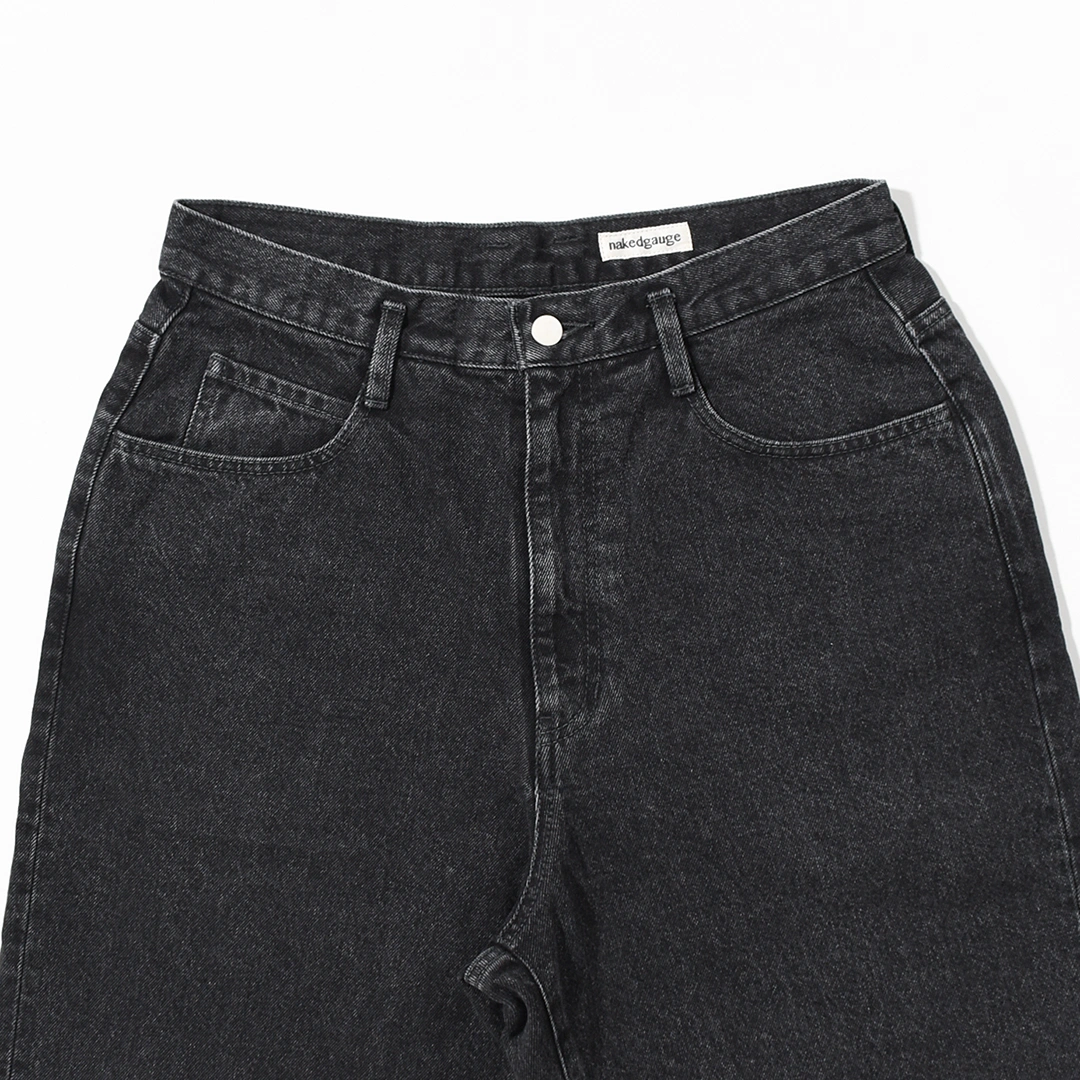 [n0003]nakedgauge(ネイキッドゲージ)BLACK DENIM FD ASHLEY JEANS(ブラックデニムフェイデッドアシュリージーンズ/ブラックデニム)の商品画像