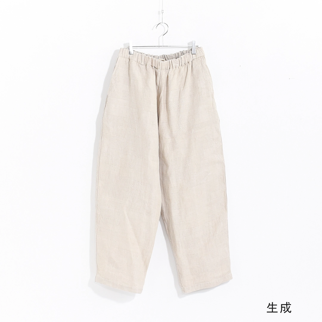 [PT-150]MITTAN(ミタン/ミッタン)亜麻大麻ジャガードパンツの商品画像