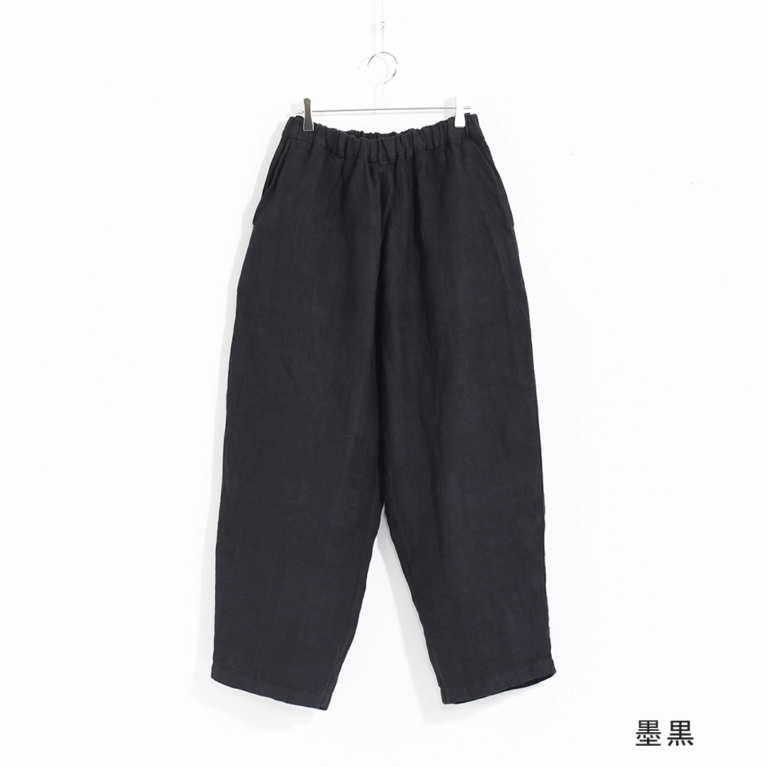 [PT-150]MITTAN(ミタン/ミッタン)亜麻大麻ジャガードパンツの商品画像