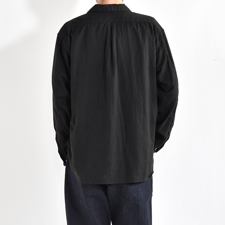 [PMAS-LS01]PHIGVEL(フィグベル) C/L Open Collar LS Shirt(コットンリネンオープンカラーシャツ)の商品画像