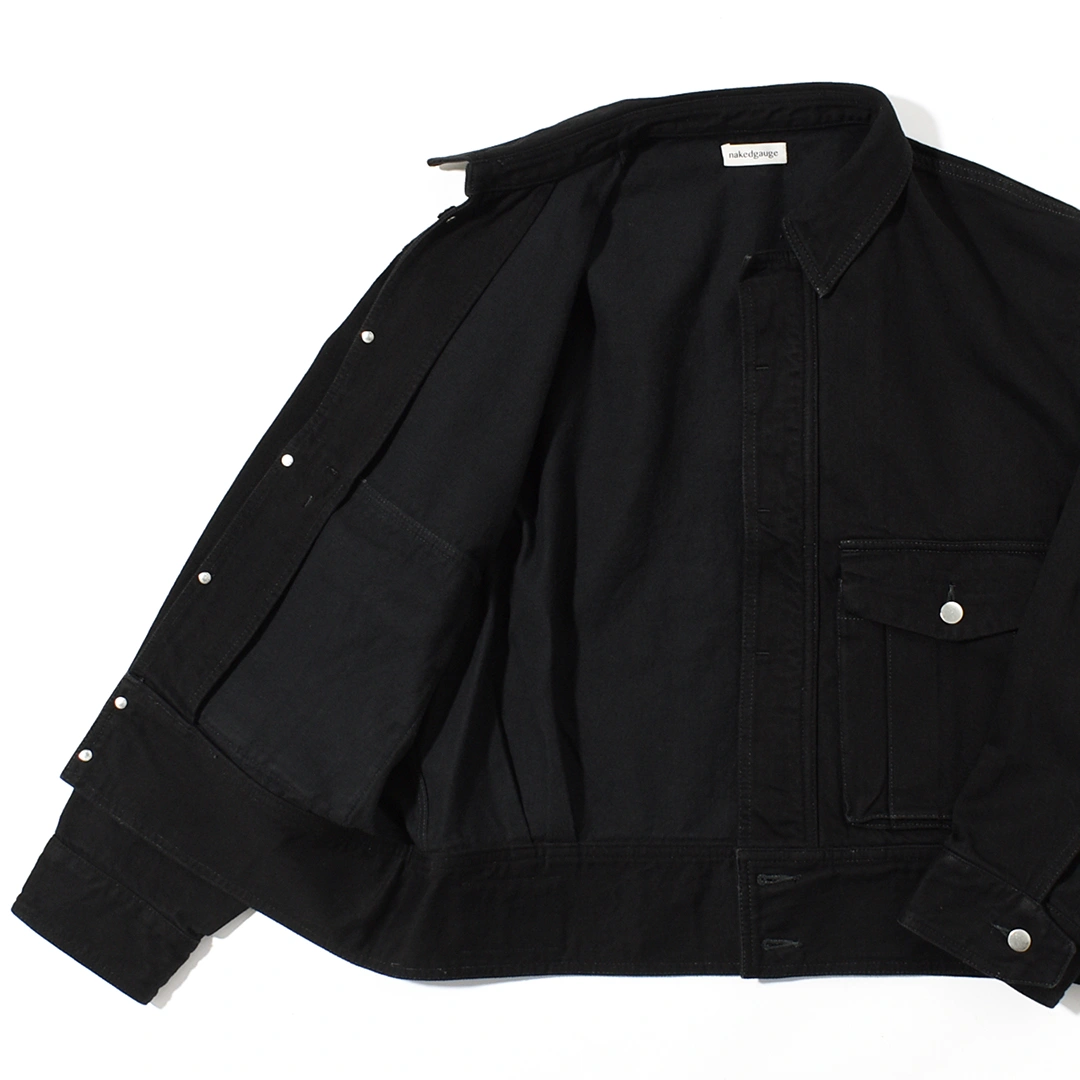 n0024]nakedgauge(ネイキッドゲージ)ONE WASH BLACK DENIM BLOUSON