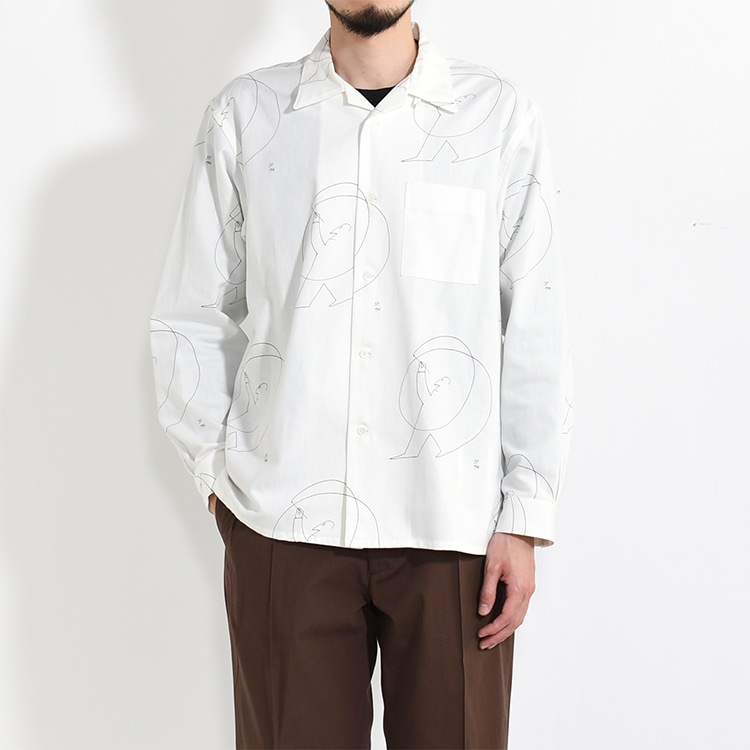 (251OJ-SH01)OLD JOE(オールドジョー)OPEN COLLAR SHIRTS (Saul Steinberg) / オープンカラーシャツ(ソウル・スタインバーグ)の商品画像