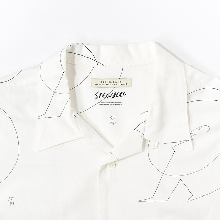 (251OJ-SH01)OLD JOE(オールドジョー)OPEN COLLAR SHIRTS (Saul Steinberg) / オープンカラーシャツ(ソウル・スタインバーグ)の商品画像