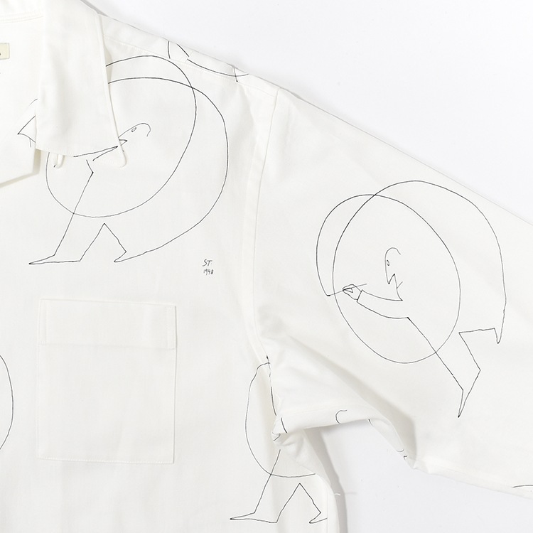 (251OJ-SH01)OLD JOE(オールドジョー)OPEN COLLAR SHIRTS (Saul Steinberg) / オープンカラーシャツ(ソウル・スタインバーグ)の商品画像