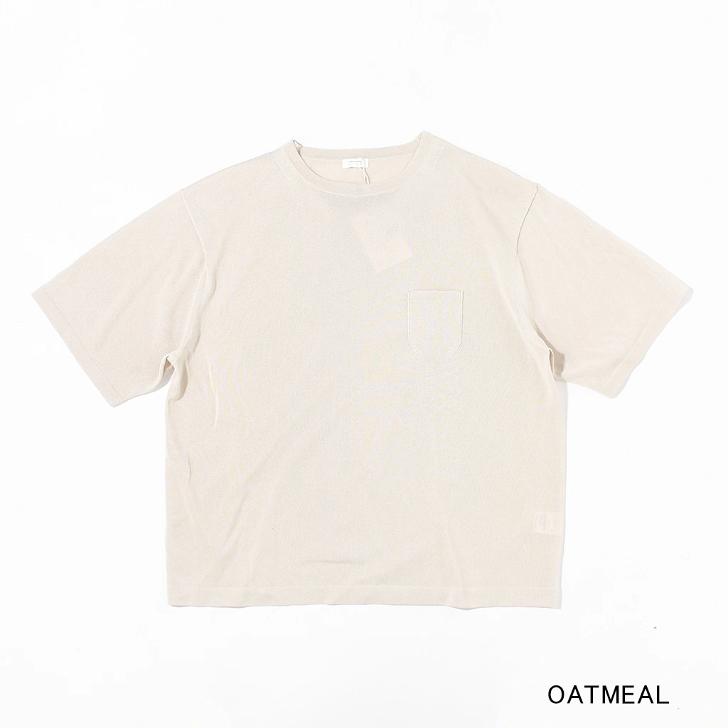 【20% OFF】[2501-015]crepuscule (クレプスキュール) Washi Knit T-Shirt (和紙ニットTシャツ)【SUMMER SALE】の商品画像