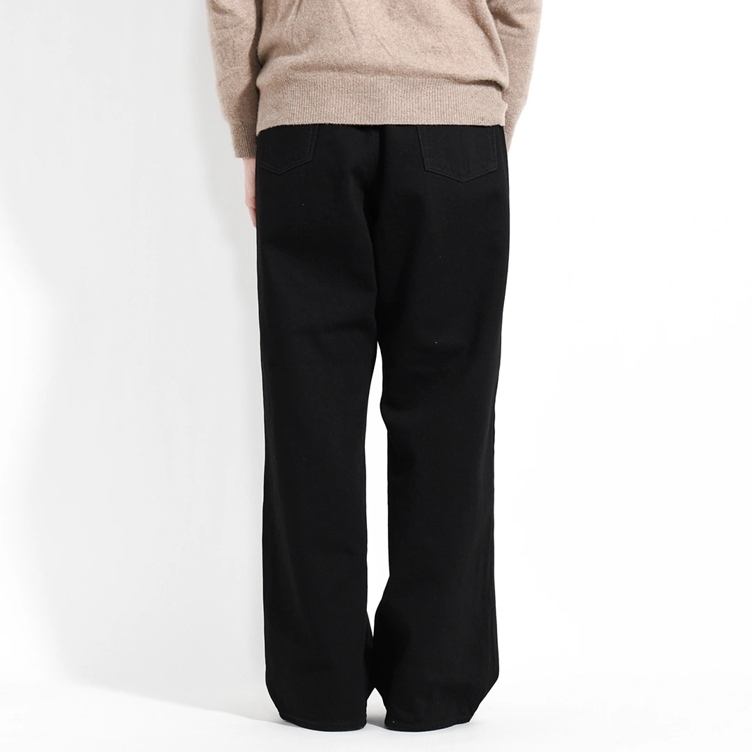 [n0025]nakedgauge(ネイキッドゲージ)ONE WASH BLACK DENIM ASHLEY JEANS(ワンウォッシュブラックデニムアシュリージーンズ/ブラックデニム)の商品画像