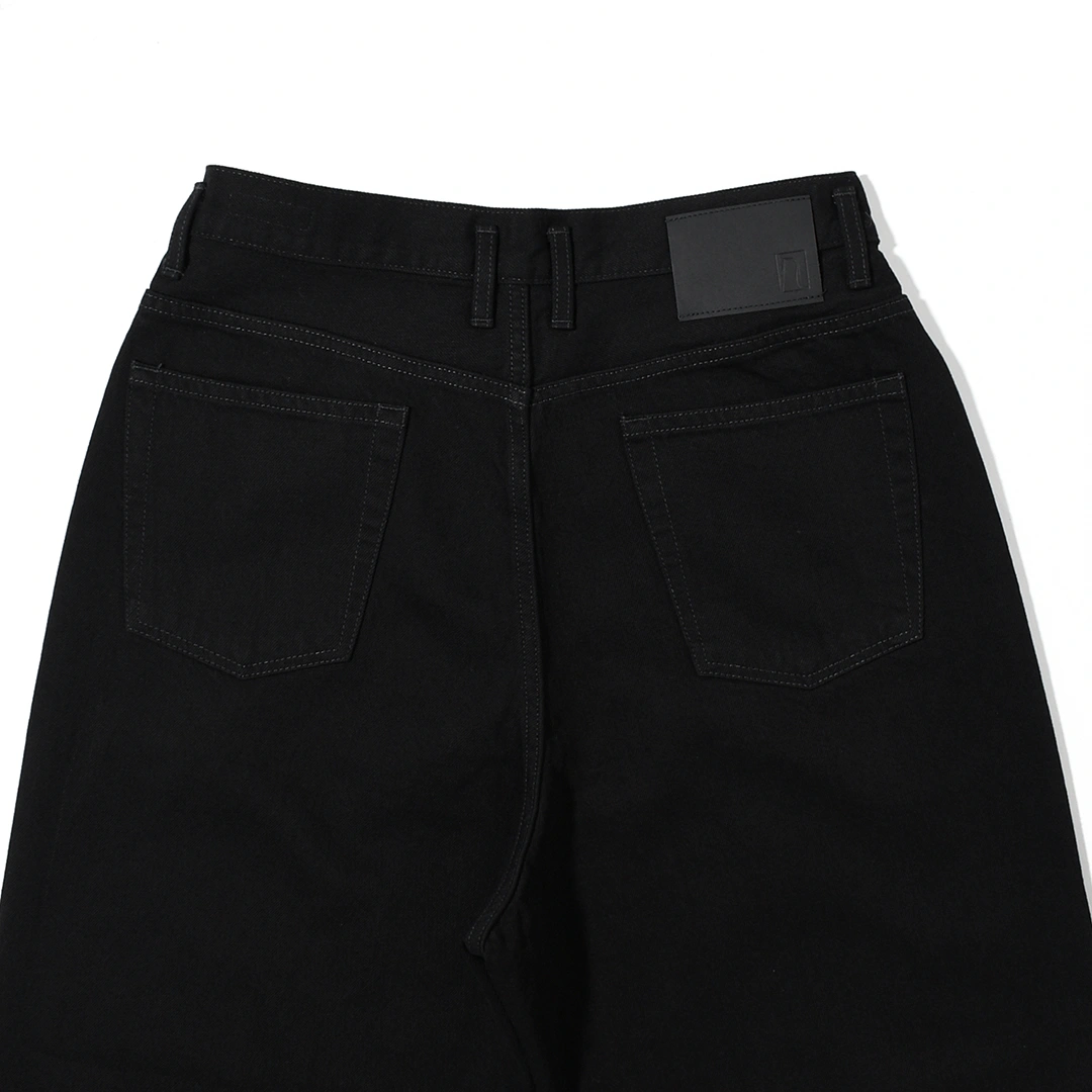 [n0025]nakedgauge(ネイキッドゲージ)ONE WASH BLACK DENIM ASHLEY JEANS(ワンウォッシュブラックデニムアシュリージーンズ/ブラックデニム)の商品画像