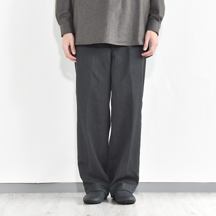 [UNPT57]un/unbient(アン/アンビエント)Wide Pull Pants/ T/W Twill (ワイドプルパンツ/T/Wツイル)の商品画像