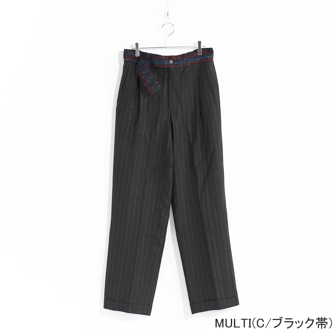 [ch4108] CHANGES (チェンジーズ) Remake Belted Slacks(リメイクベルテッドスラックス)の商品画像