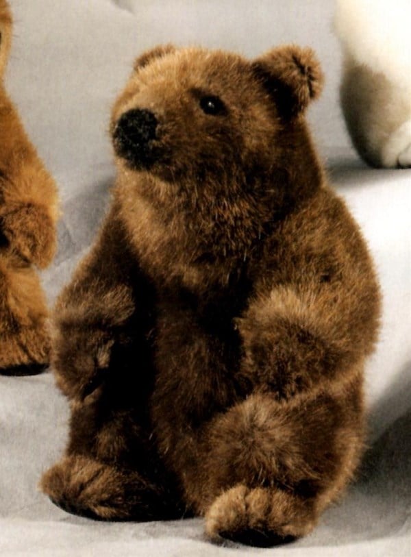 アトリエニキティキ ドイツケーセン社ぬいぐるみお座りベア茶