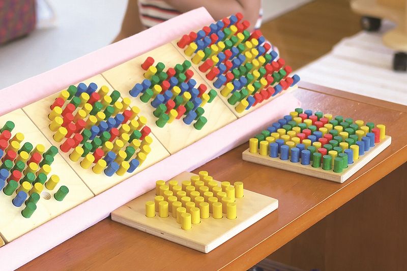 ホルツステッキのボード（小）星【ホルツステッキ木製ペグさし知育玩具保育園幼稚園】