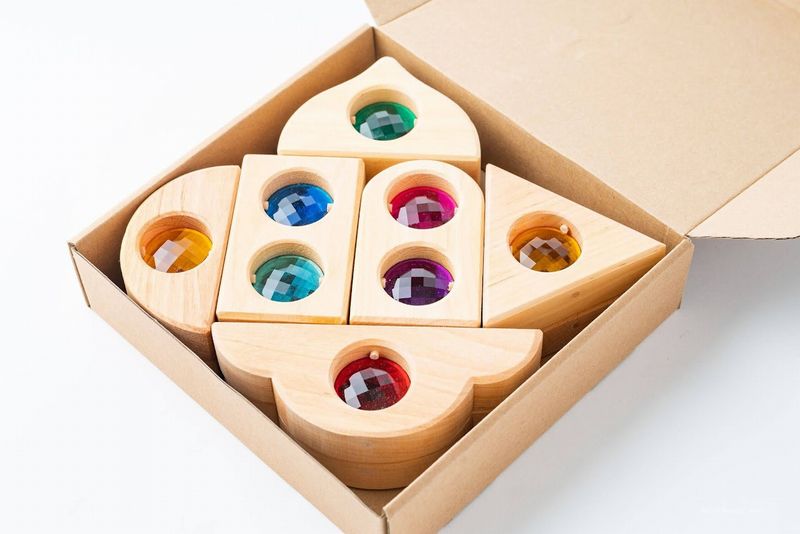 バウシュピール社　フェアリーテールウィンドウナチュラル12pcs　BAUSPIEL　BAU-0255　積み木