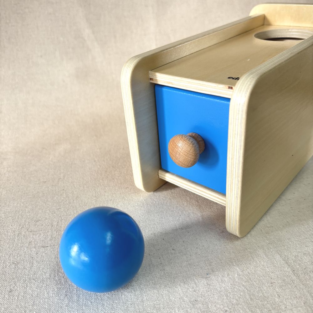 エデュコ educo 引き出し付きボール落とし2 Peek-A-Boo-BOX2 木の