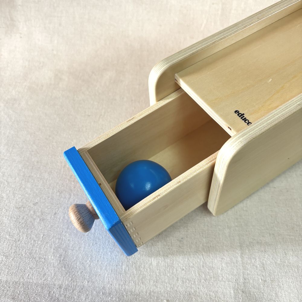 エデュコ educo 引き出し付きボール落とし2 Peek-A-Boo-BOX2 木の