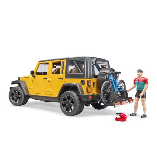 bruder ブルーダー Jeep Rubicon&マウンテンバイク（フィギュア付き） BR02543 正規販売店