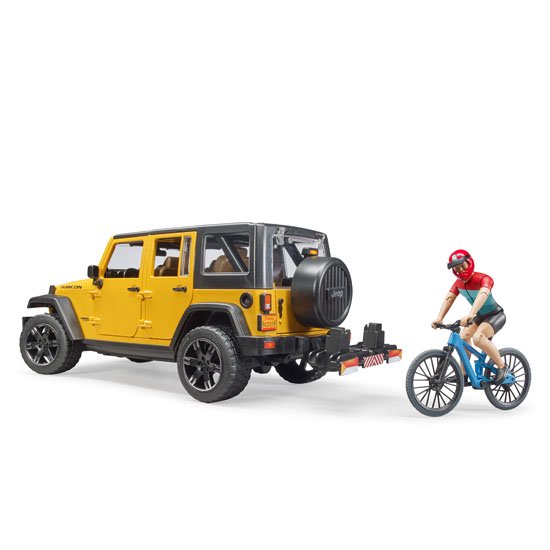 bruder ブルーダー Jeep Rubicon&マウンテンバイク（フィギュア付き） BR02543 正規販売店