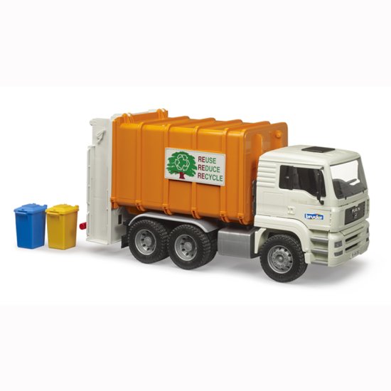 bruder ブルーダー MAN ごみ収集車 ORANGE×WHITE　BR02772 正規販売店
