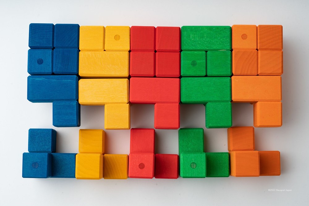 バウシュピール　コーナーブロックカラー50PCS　BAUSPIEL　BAU-0165