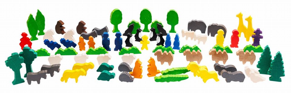 デュシマ ZOOへ行こう 動物 どうぶつ ミニチュア 動物積木 Dusyma 木のおもちゃ 動物園 保育 幼稚園 つみき 積み木