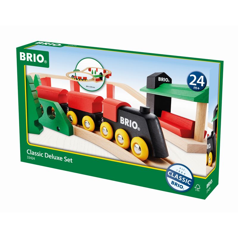 ブリオ BRIO クラシックDXレールセット 33424 汽車レールセット
