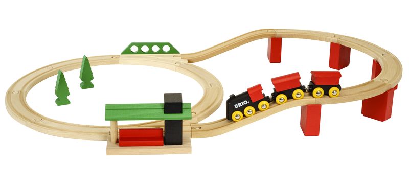 ブリオ BRIO クラシックDXレールセット 33424 汽車レールセット