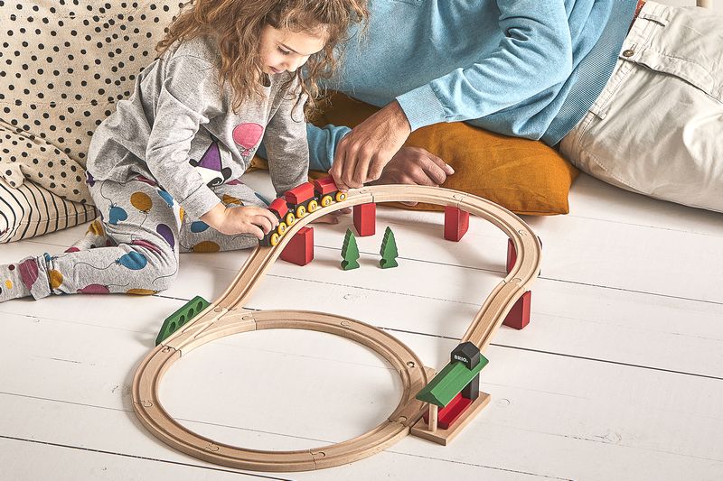 ブリオ BRIO クラシックDXレールセット 33424 汽車レールセット