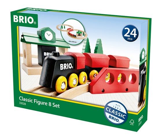 ブリオ BRIO　クラシックレール８の字セット 33028
