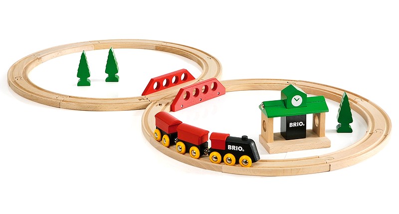 ブリオ BRIO　クラシックレール８の字セット 33028