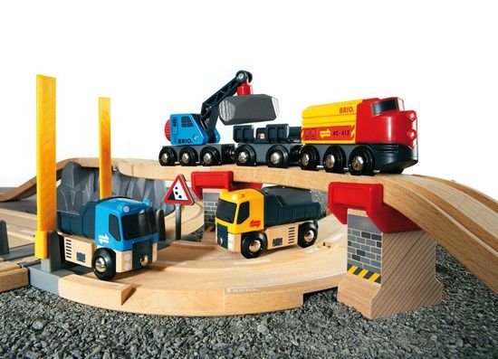 ブリオ BRIO　レール＆ロード採石セット 33210
