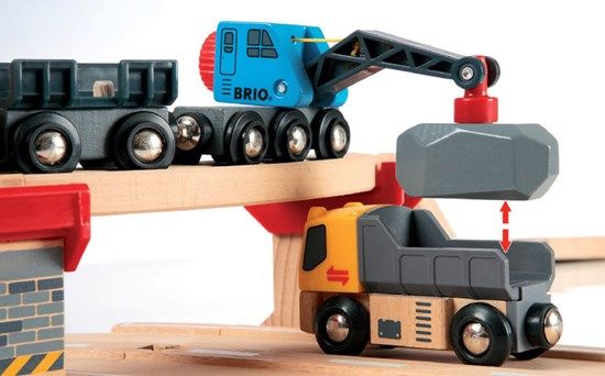 ブリオ BRIO　レール＆ロード採石セット 33210