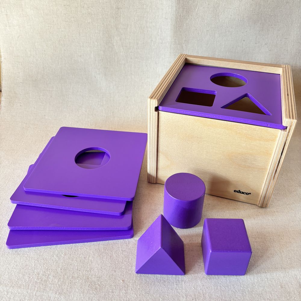 エデュコ educo 積み木落とし 型はめ ポストボックス Post the Shape 木のおもちゃ 木製玩具 知育玩具 モンテッソーリ教育 ０歳 １歳 2歳 つみき 積み木 幼稚園 保育園