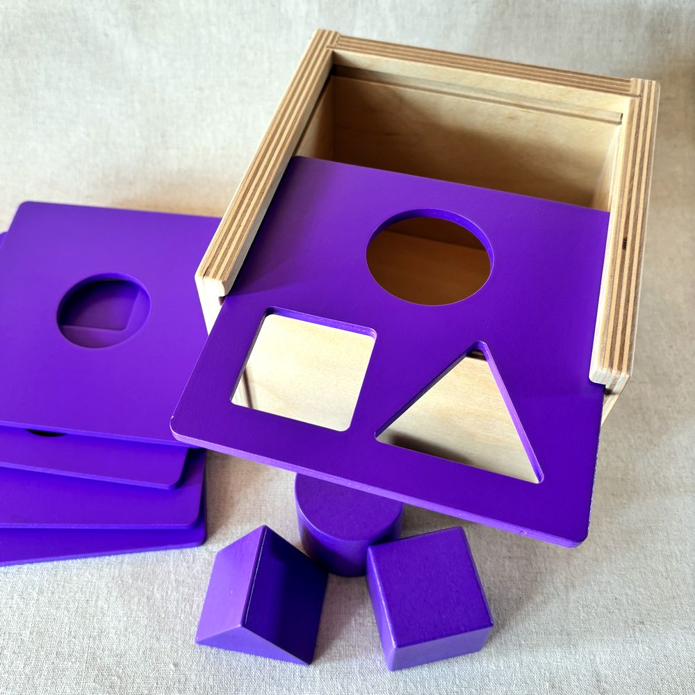 エデュコ educo 積み木落とし 型はめ ポストボックス Post the Shape 木のおもちゃ 木製玩具 知育玩具 モンテッソーリ教育 ０歳 １歳 2歳 つみき 積み木 幼稚園 保育園